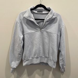 Brandy Melville Oversized Quarter Zip Sweatshirt